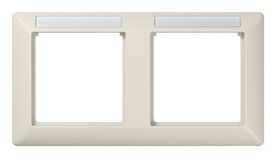 AS5820BFINA Rahmen 2-fach bruchsicher mit sprühnebeldichtem Fenster weiss
