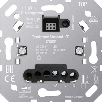 1710DE Tastdimmer Standard LED, Einsatz