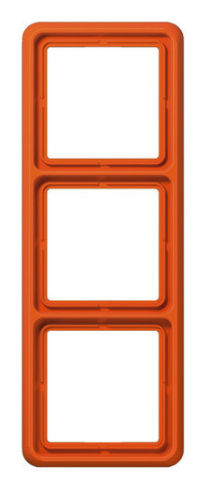 CD583WUO Rahmen 3-fach bruchsicher für waagerechte und senkrechte Kombination WU500 orange