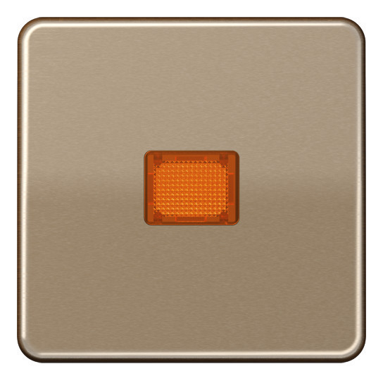 CD590KOGB Wippe für Ko-Schalter/Taster CD500 mit orangefarbene Kalotte gold-bronze
