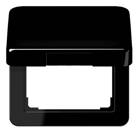 CD590KLSW Klappdeckel für Steckdosen und Geräte CD500 mit Abdeckung 50x50 mm schwarz