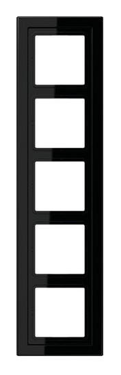LSD985SW Rahmen 5-fach für waagerechte und senkrechte Kombination LS-design schwarz